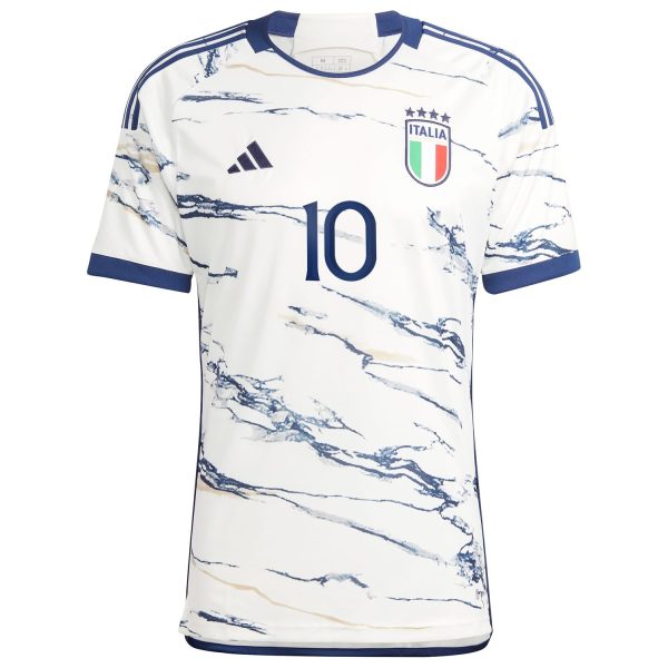 Lorenzo Insigne Italy National Team 2023/24 Away Jersey - White