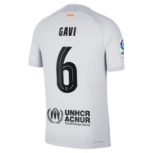 Gavi Barcelona 2022/23 Third Match Authentic Player Jersey - Gray