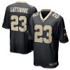 Men's New Orleans Saints Marshon Lattimore Nike Black Game Player Jersey