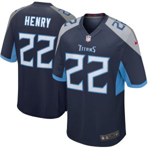 Men's Tennessee Titans Derrick Henry Nike Navy Player Game Jersey