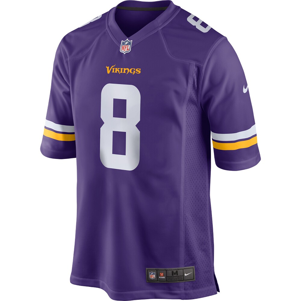 Men's Minnesota Vikings Kirk Cousins Nike Purple Game Player Jersey