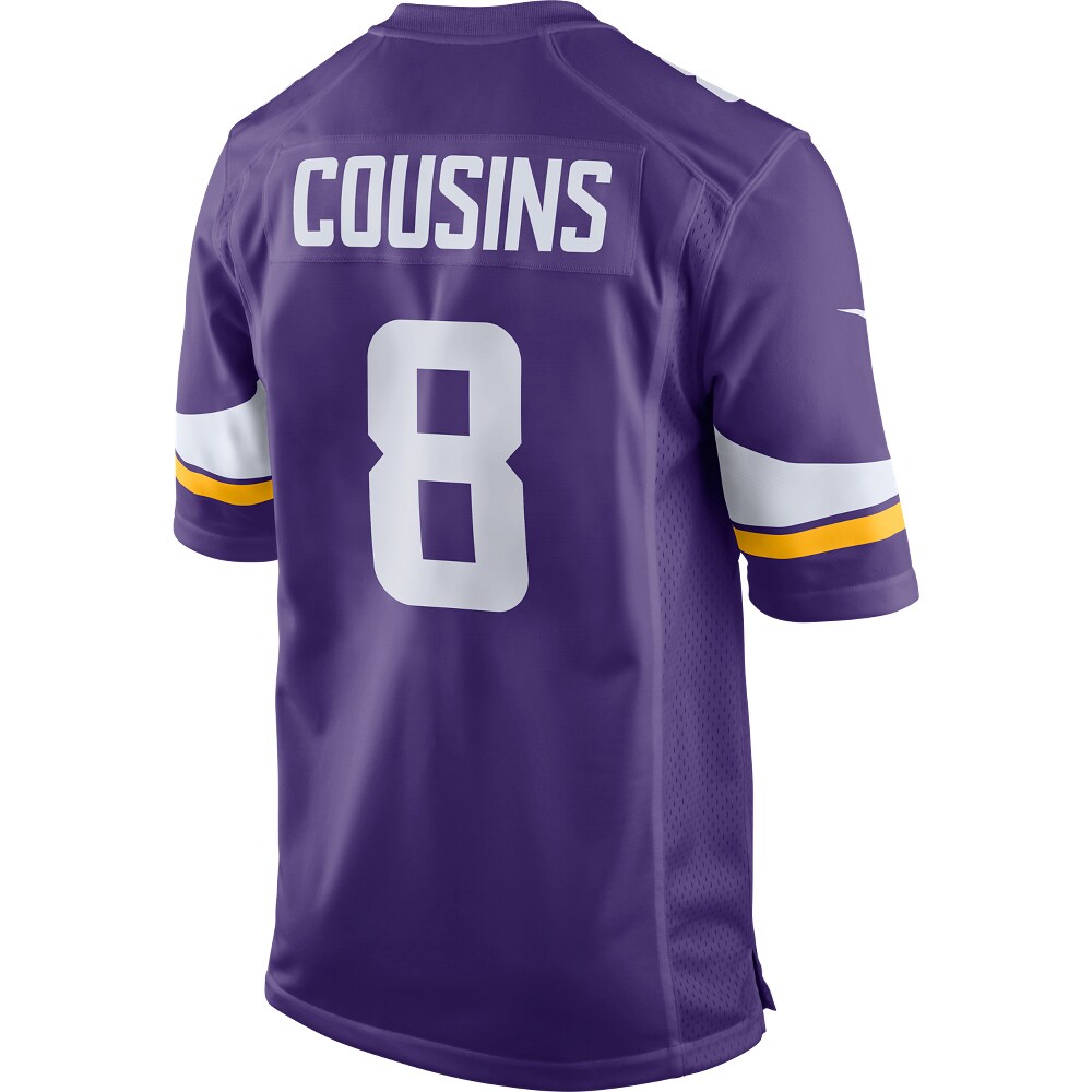Men's Minnesota Vikings Kirk Cousins Nike Purple Game Player Jersey