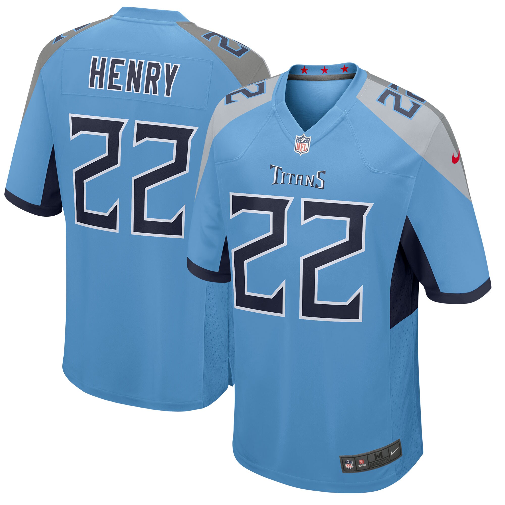 Men's Tennessee Titans Derrick Henry Nike Light Blue Player Game Jersey