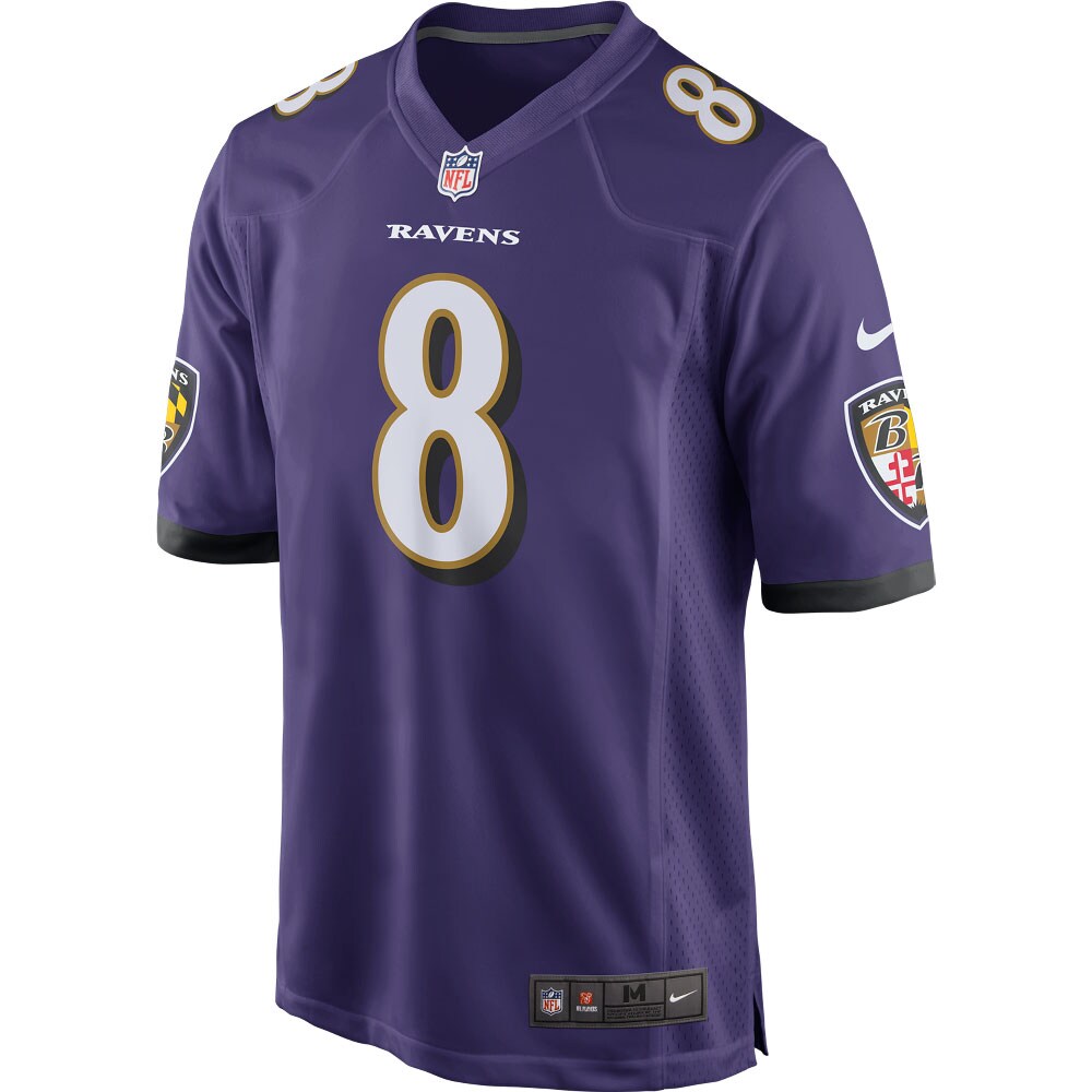 Men's Baltimore Ravens Lamar Jackson Nike Purple Game Player Jersey