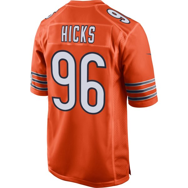 Men's Chicago Bears Akiem Hicks Nike Orange Player Game Jersey