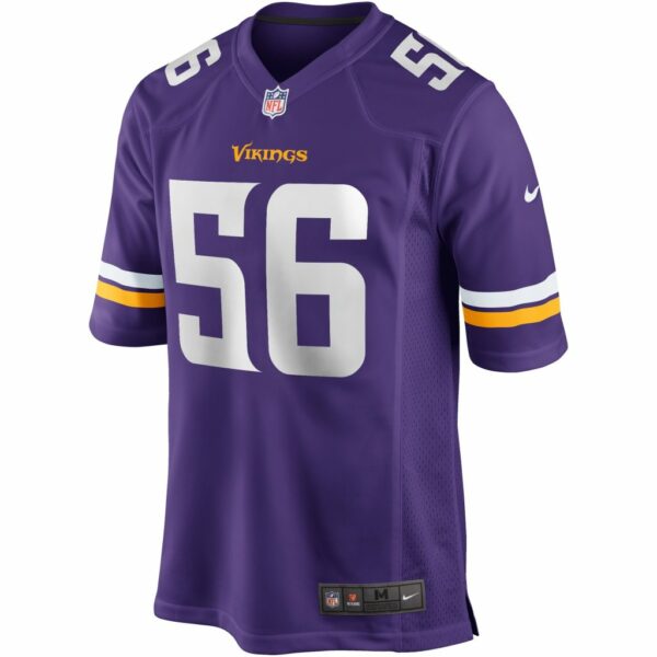 Men's Minnesota Vikings Garret Bradbury Nike Purple Game Player Jersey
