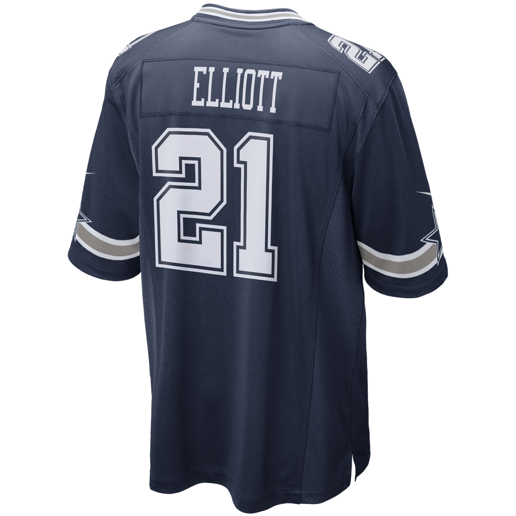 Men's Dallas Cowboys Ezekiel Elliott Nike Navy Game Team Jersey