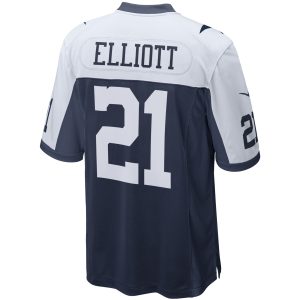 Men's Dallas Cowboys Ezekiel Elliott Nike Navy Alternate Game Team Jersey