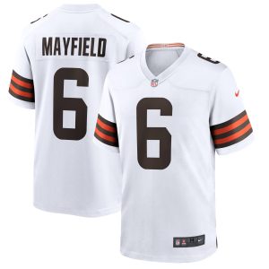 Men's Cleveland Browns Baker Mayfield Nike White Player Game Jersey