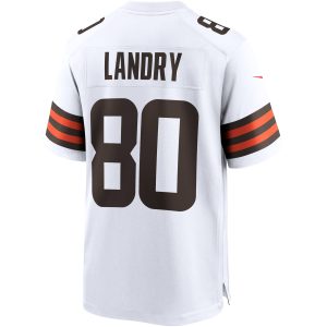 Men's Cleveland Browns Jarvis Landry Nike White Game Jersey