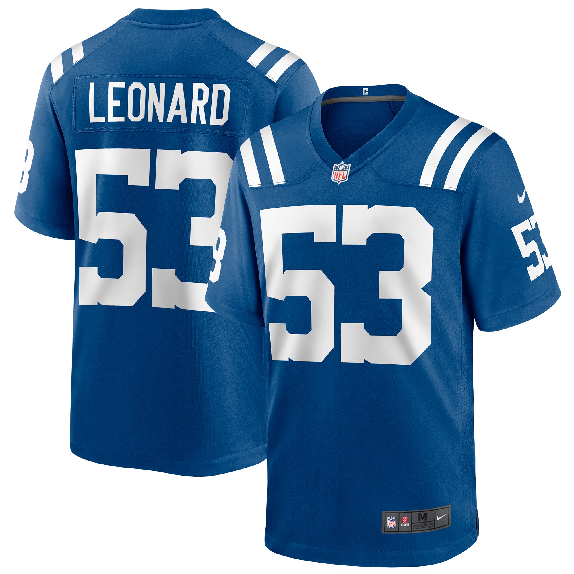 Men's Indianapolis Colts Darius Leonard Nike Royal Game Player Jersey
