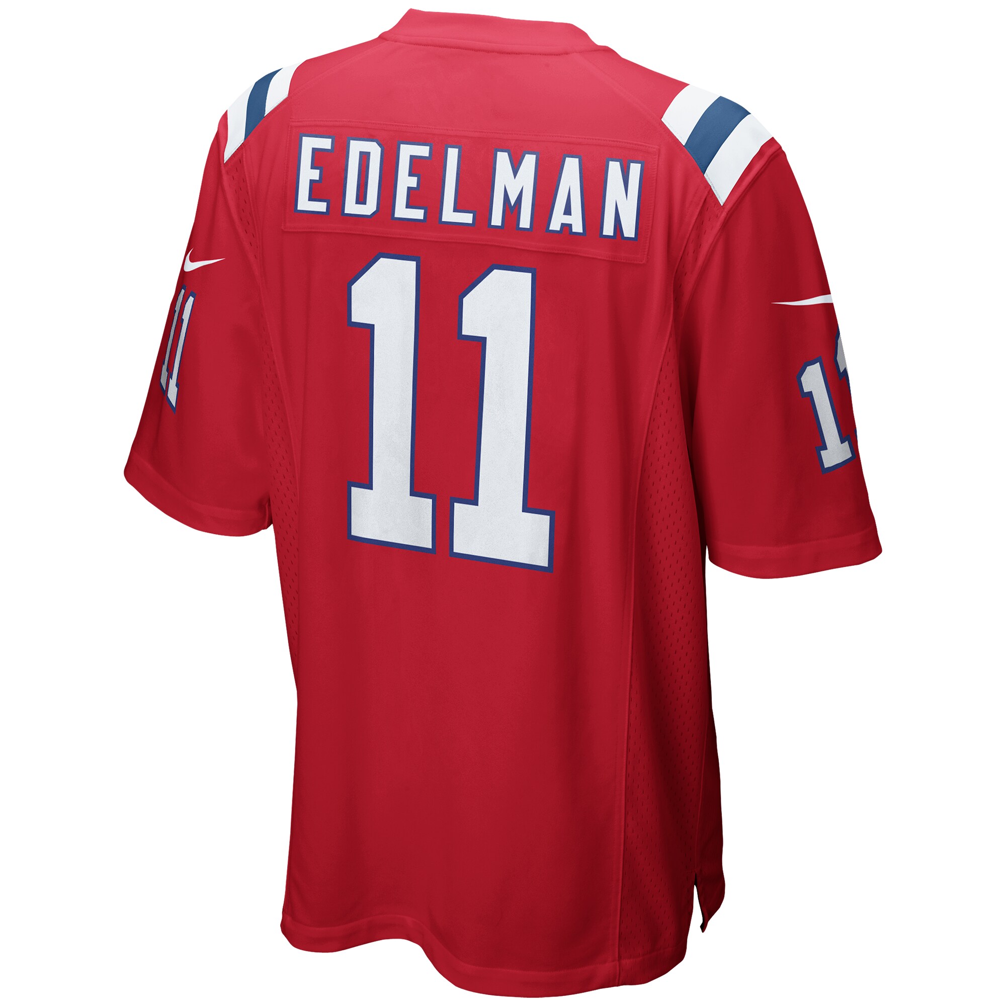 Men's New England Patriots Julian Edelman Nike Red Alternate Game Jersey