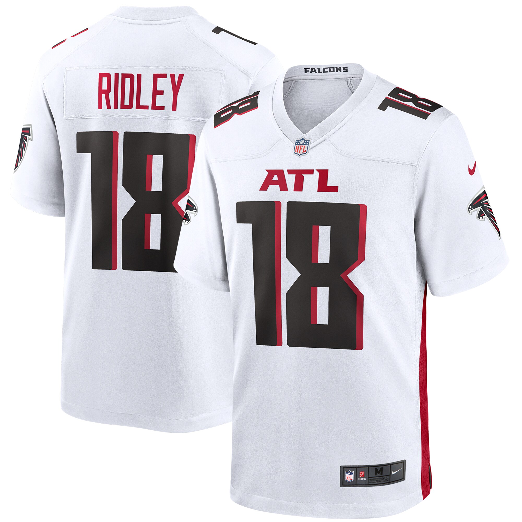 Men's Atlanta Falcons Calvin Ridley Nike White Game Jersey