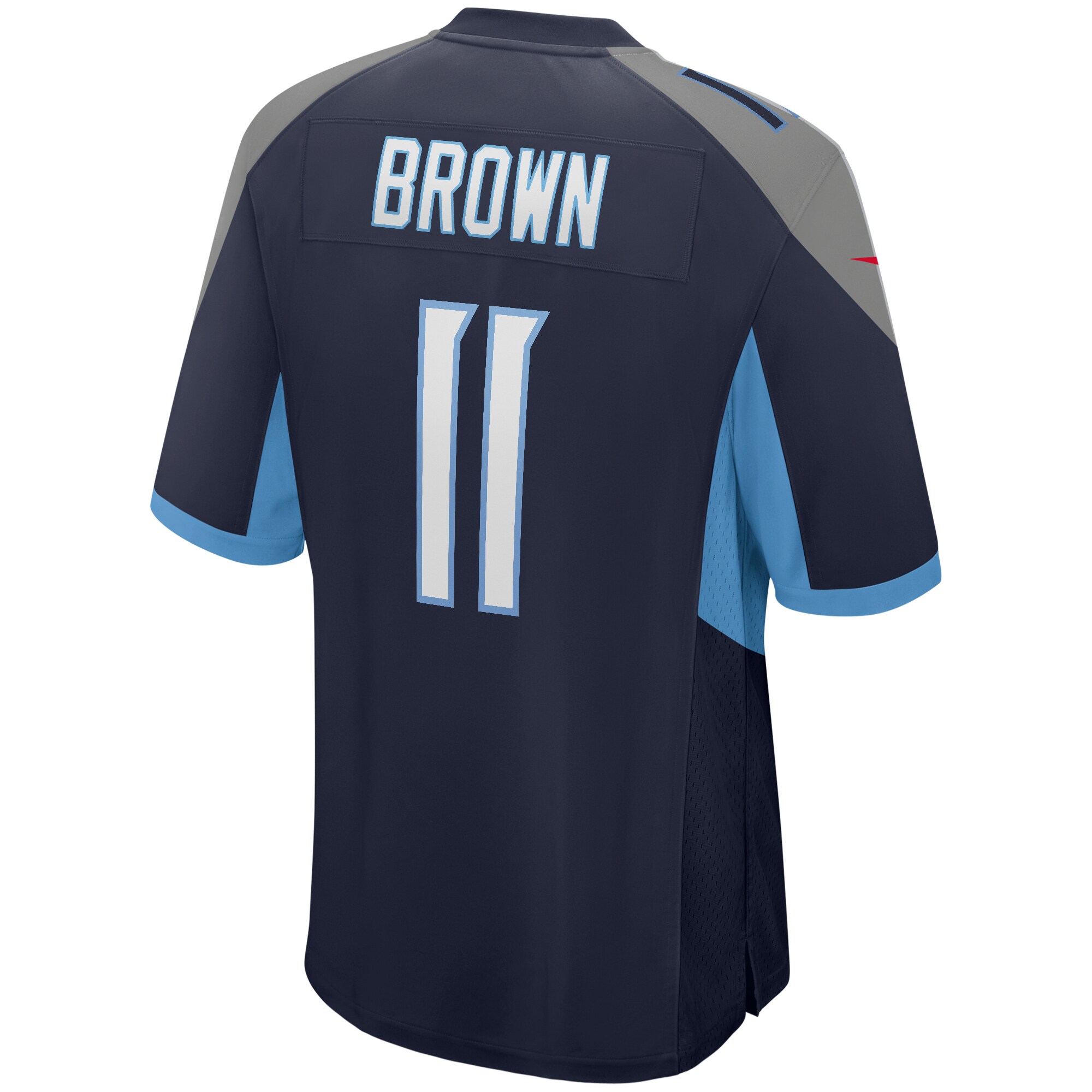 Men's Tennessee Titans AJ Brown Nike Navy Game Jersey