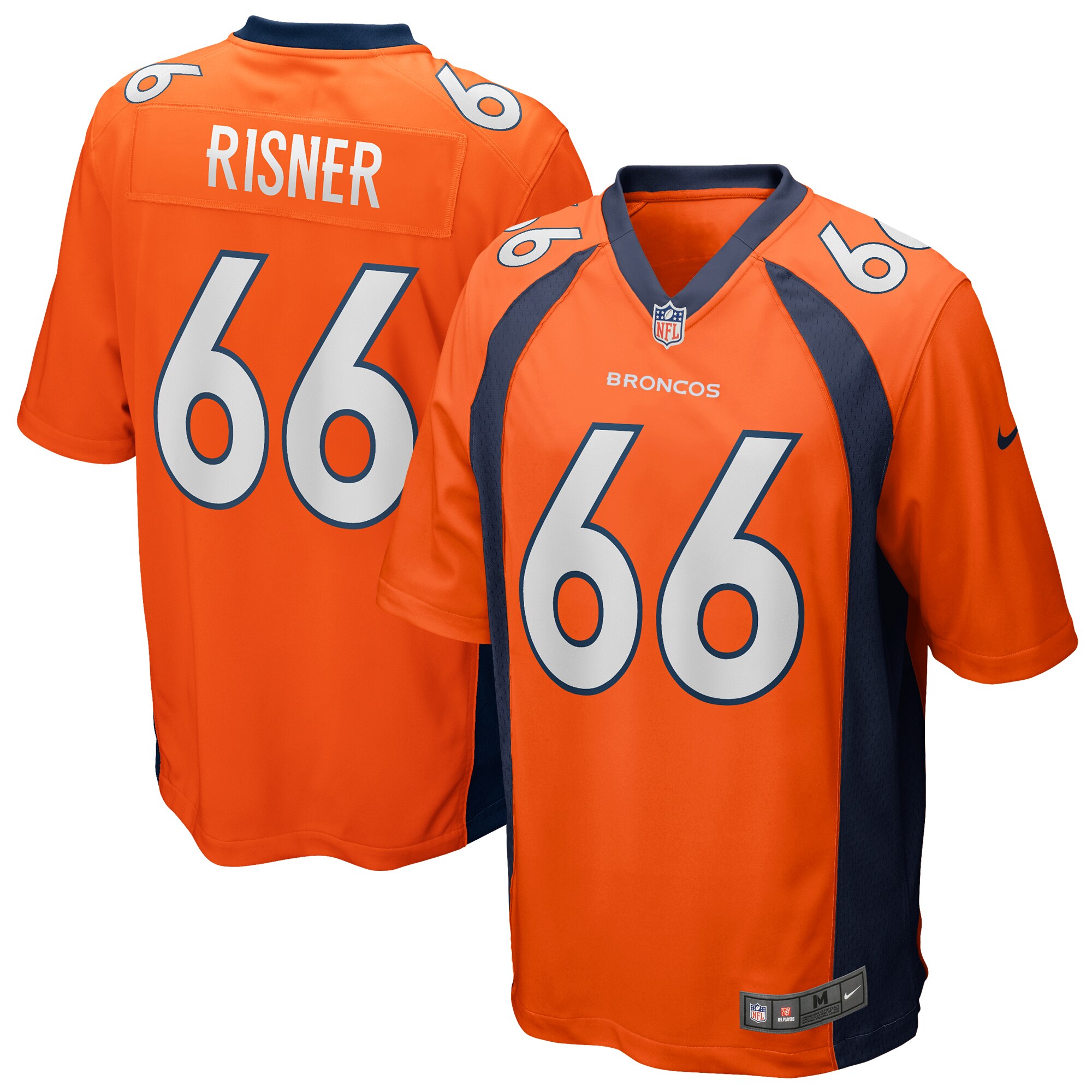 Men's Denver Broncos Dalton Risner Nike Orange Game Jersey