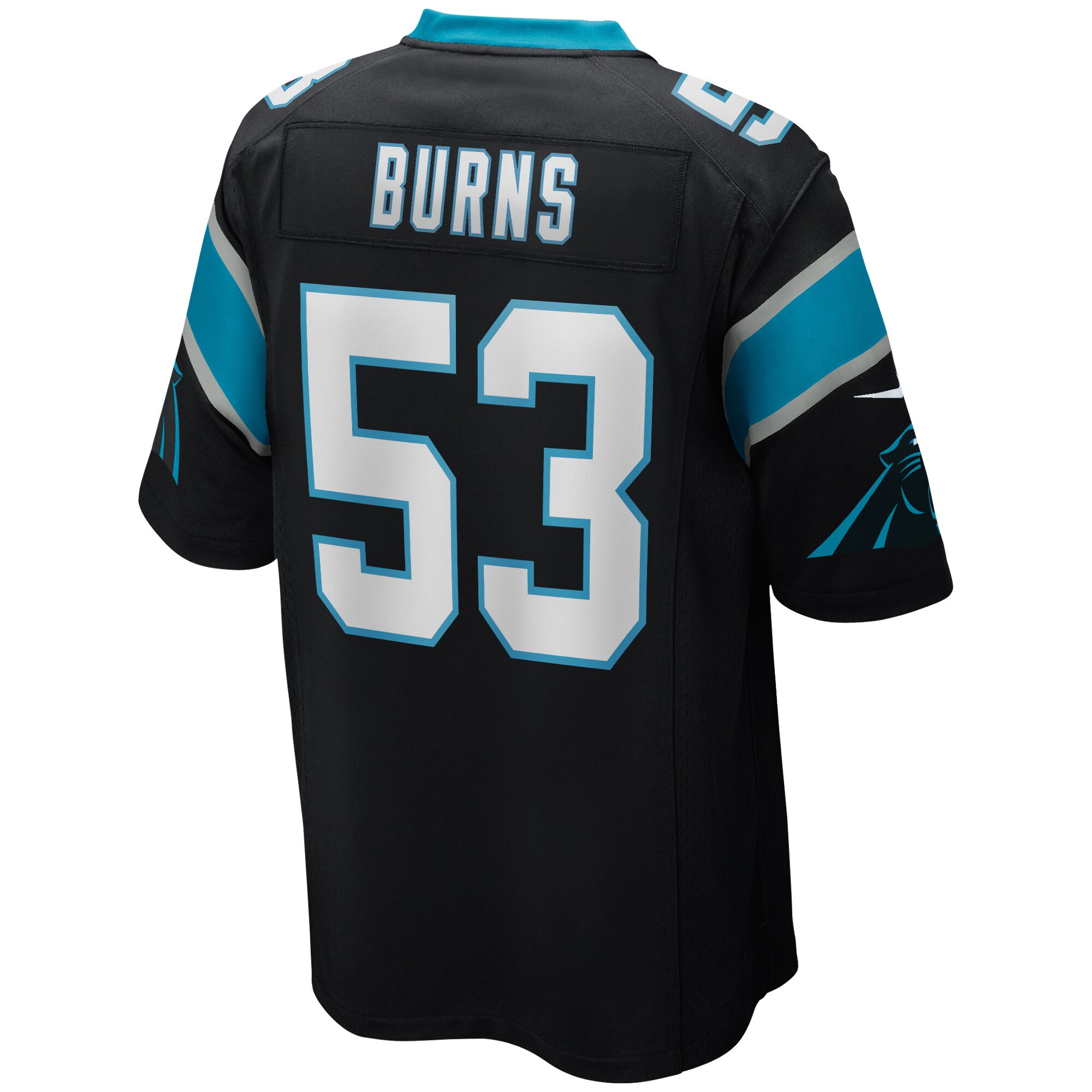 Men's Carolina Panthers Brian Burns Nike Black Game Jersey
