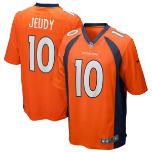 Men's Denver Broncos Jerry Jeudy Nike Orange Game Jersey