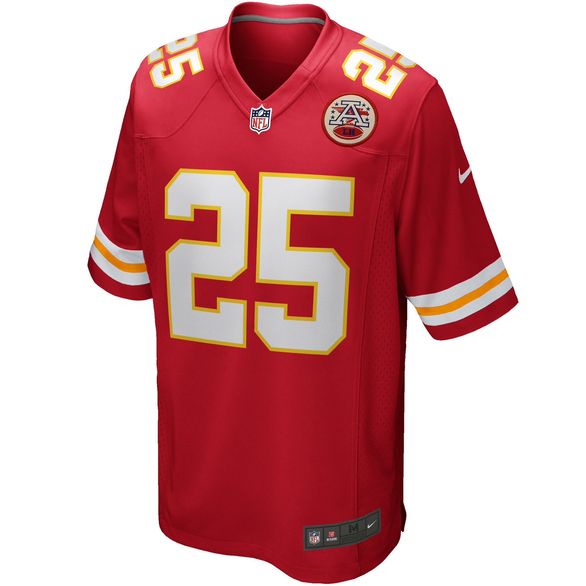 Men's Kansas City Chiefs Clyde Edwards-Helaire Nike Red Game Jersey