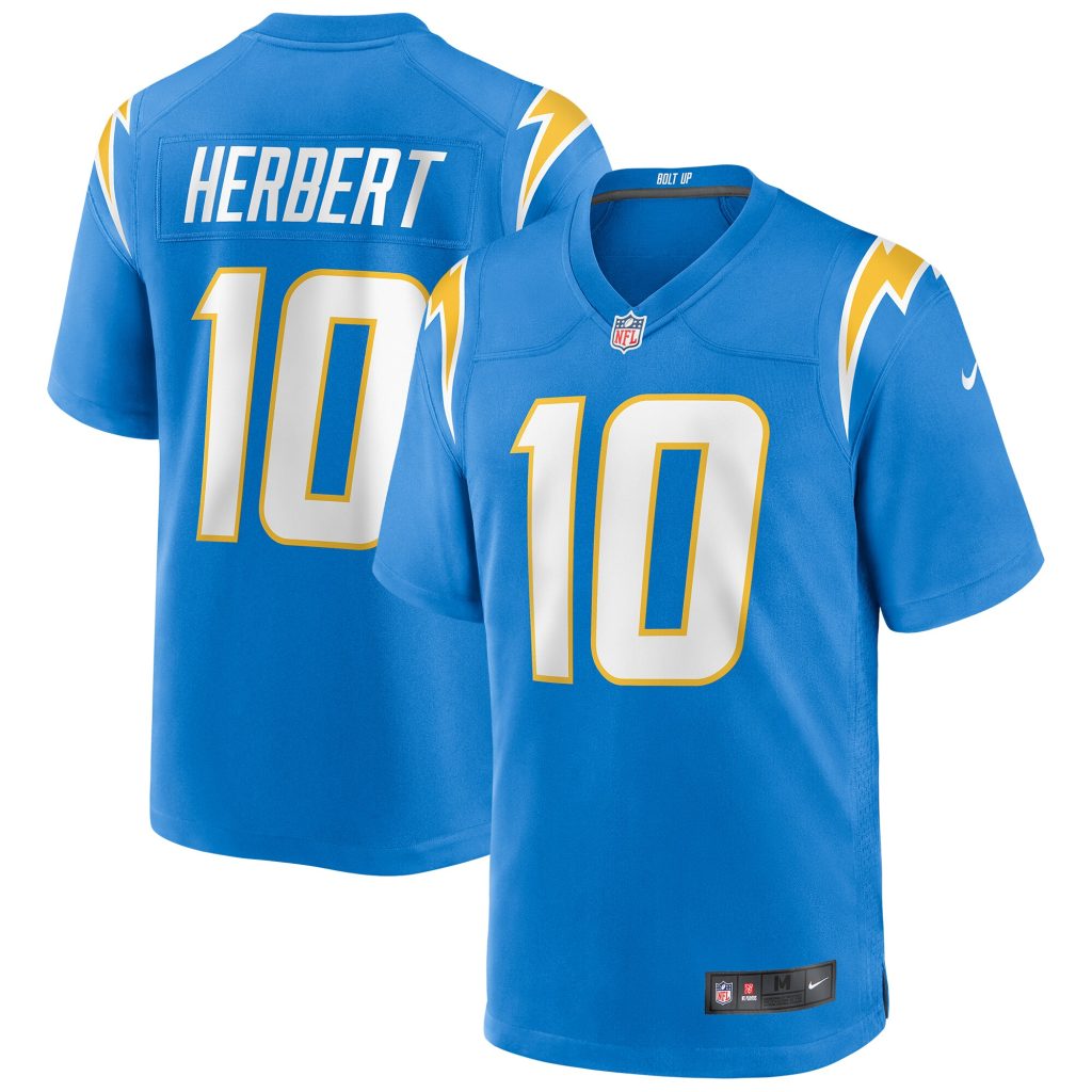 Men's Los Angeles Chargers Justin Herbert Nike Powder Blue Game Jersey