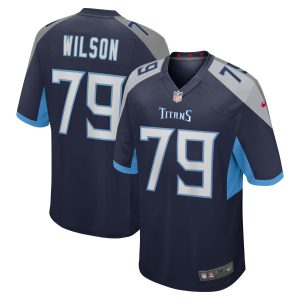 Men's Tennessee Titans Isaiah Wilson Nike Navy Game Jersey