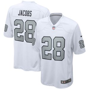 Men's Las Vegas Raiders Josh Jacobs Nike White Alternate Game Jersey