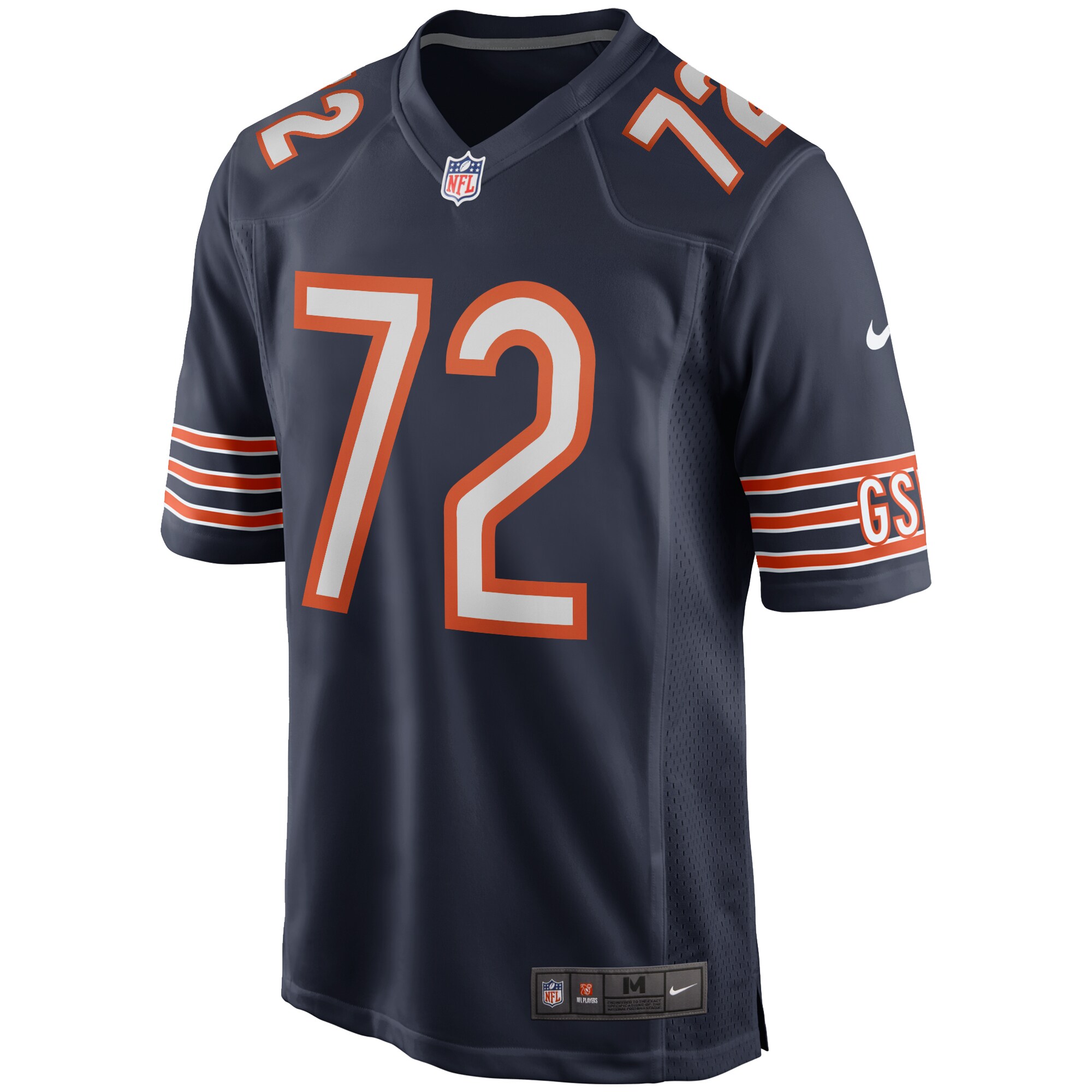 Men's Chicago Bears William Perry Nike Navy Game Retired Player Jersey