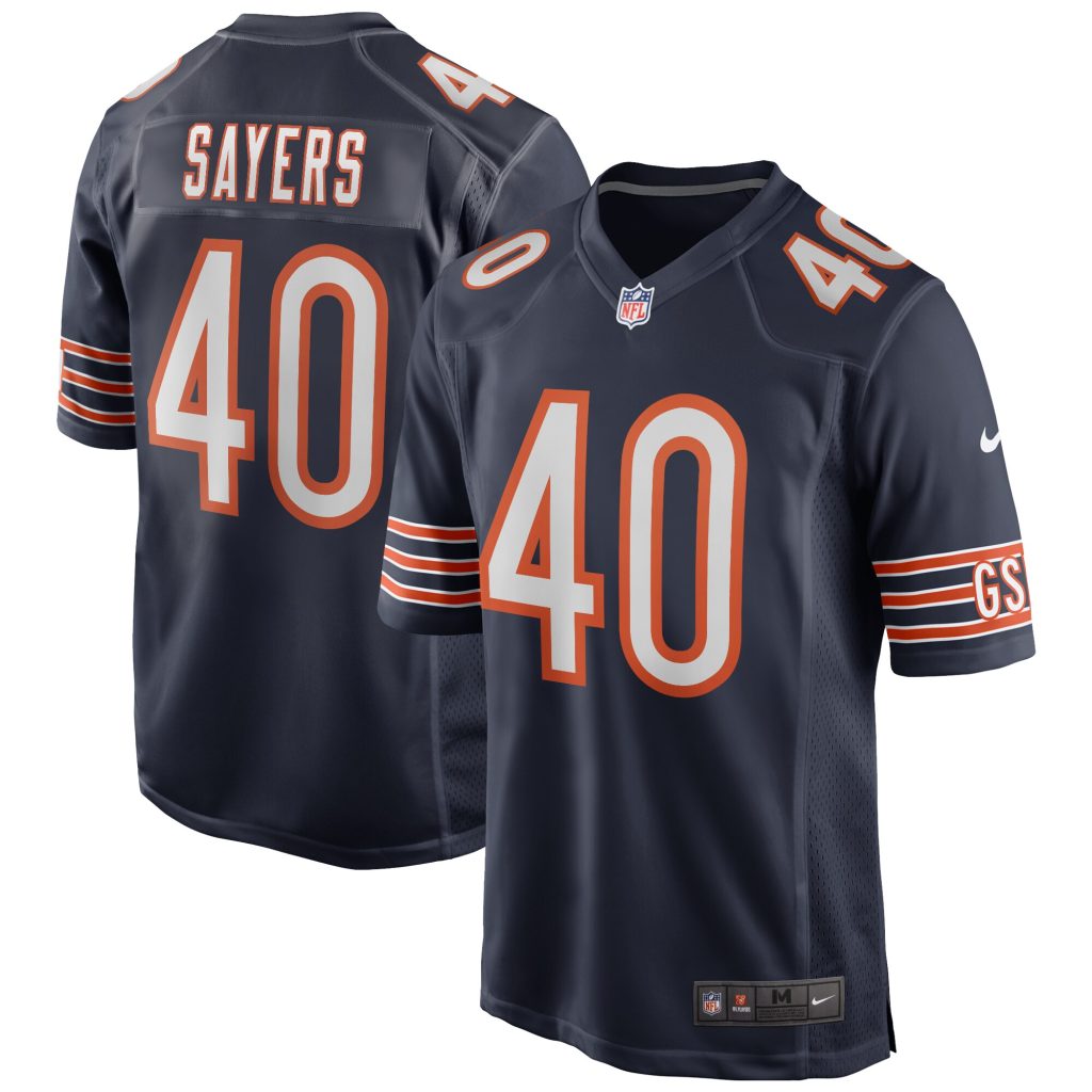 Men's Chicago Bears Gale Sayers Nike Navy Game Retired Player Jersey