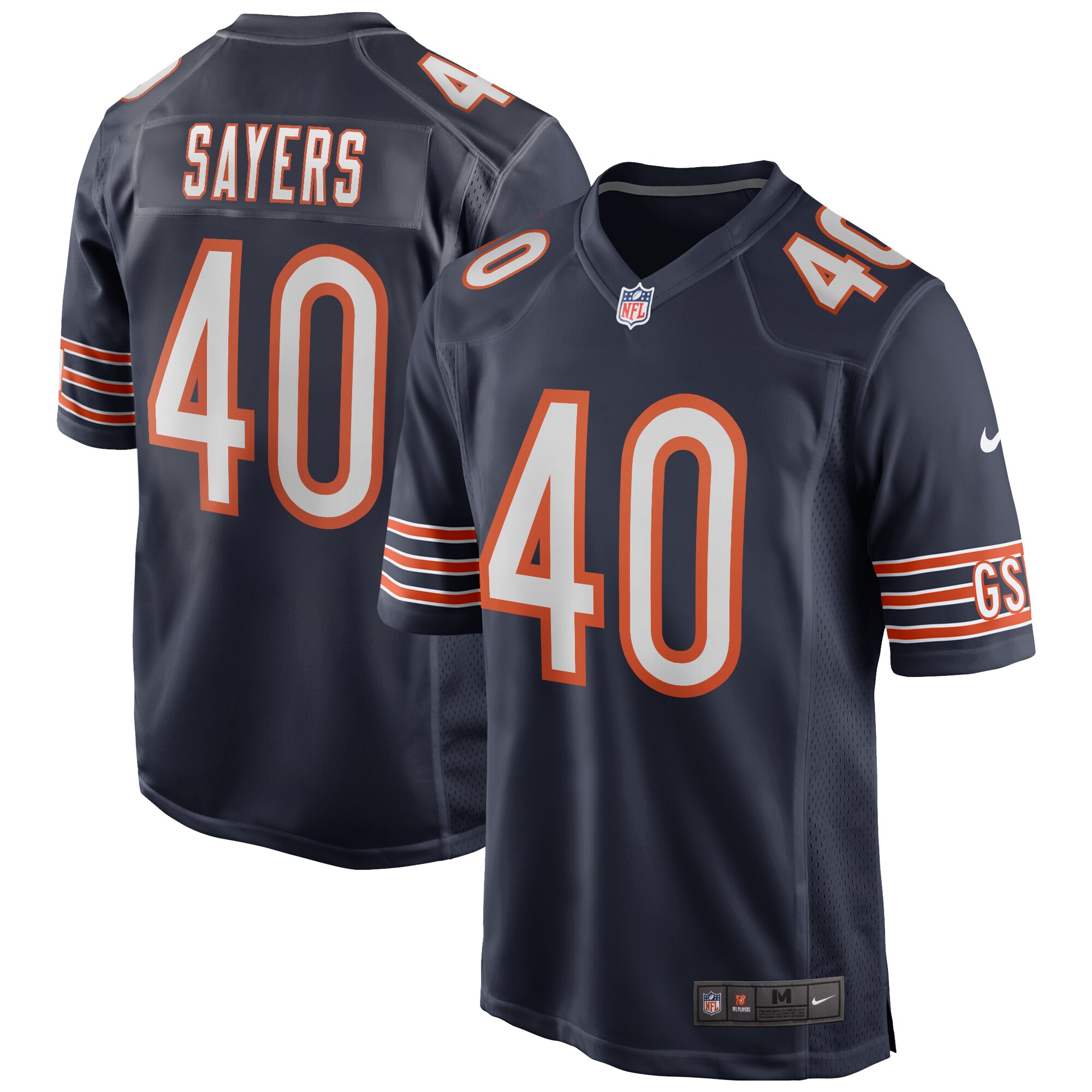 Men's Chicago Bears Gale Sayers Nike Navy Game Retired Player Jersey