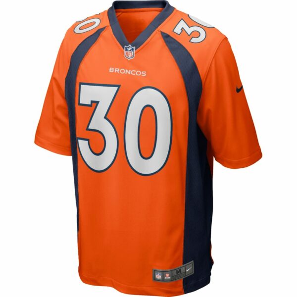 Men's Denver Broncos Terrell Davis Nike Orange Game Retired Player Jersey