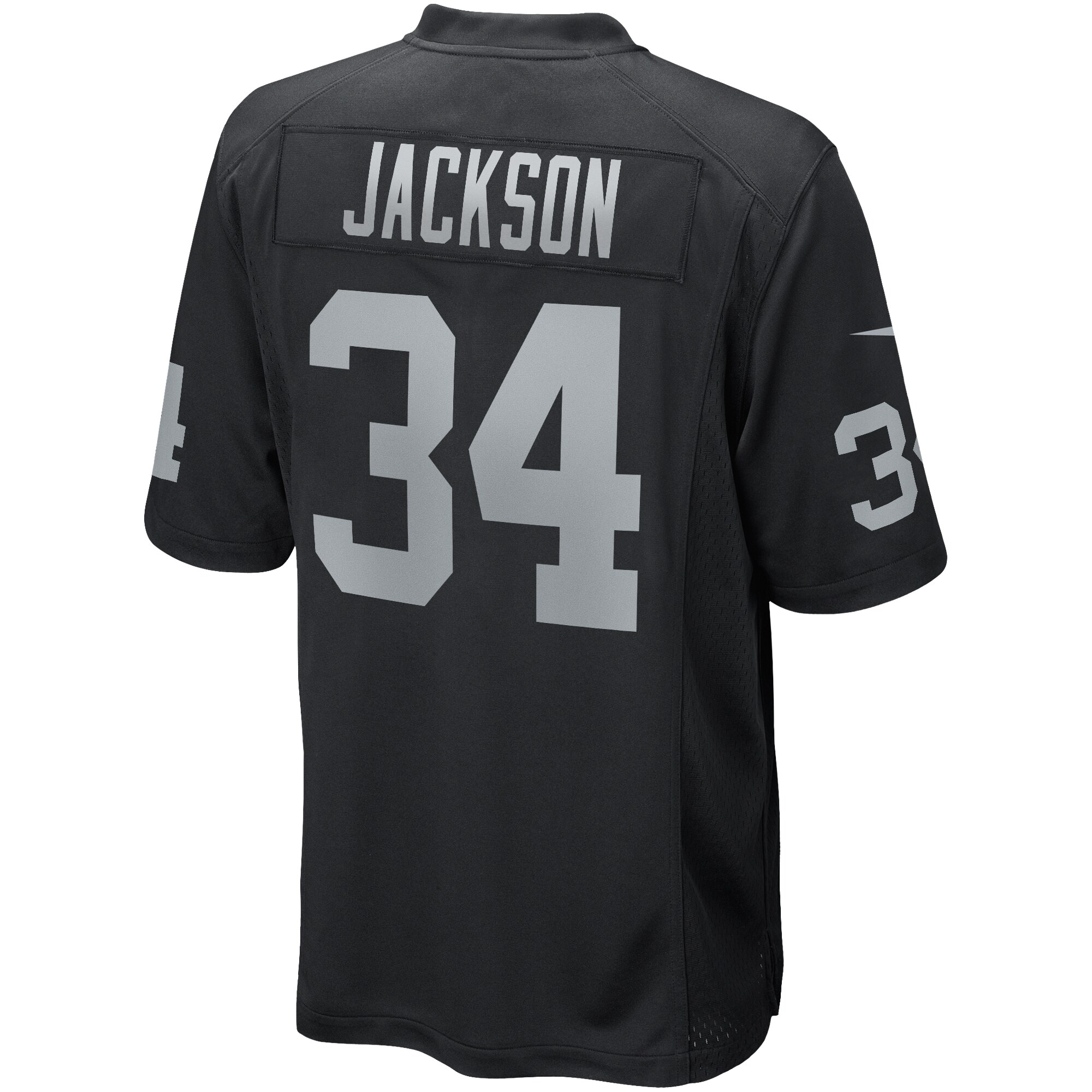 Men's Las Vegas Raiders Bo Jackson Nike Black Game Retired Player Jersey