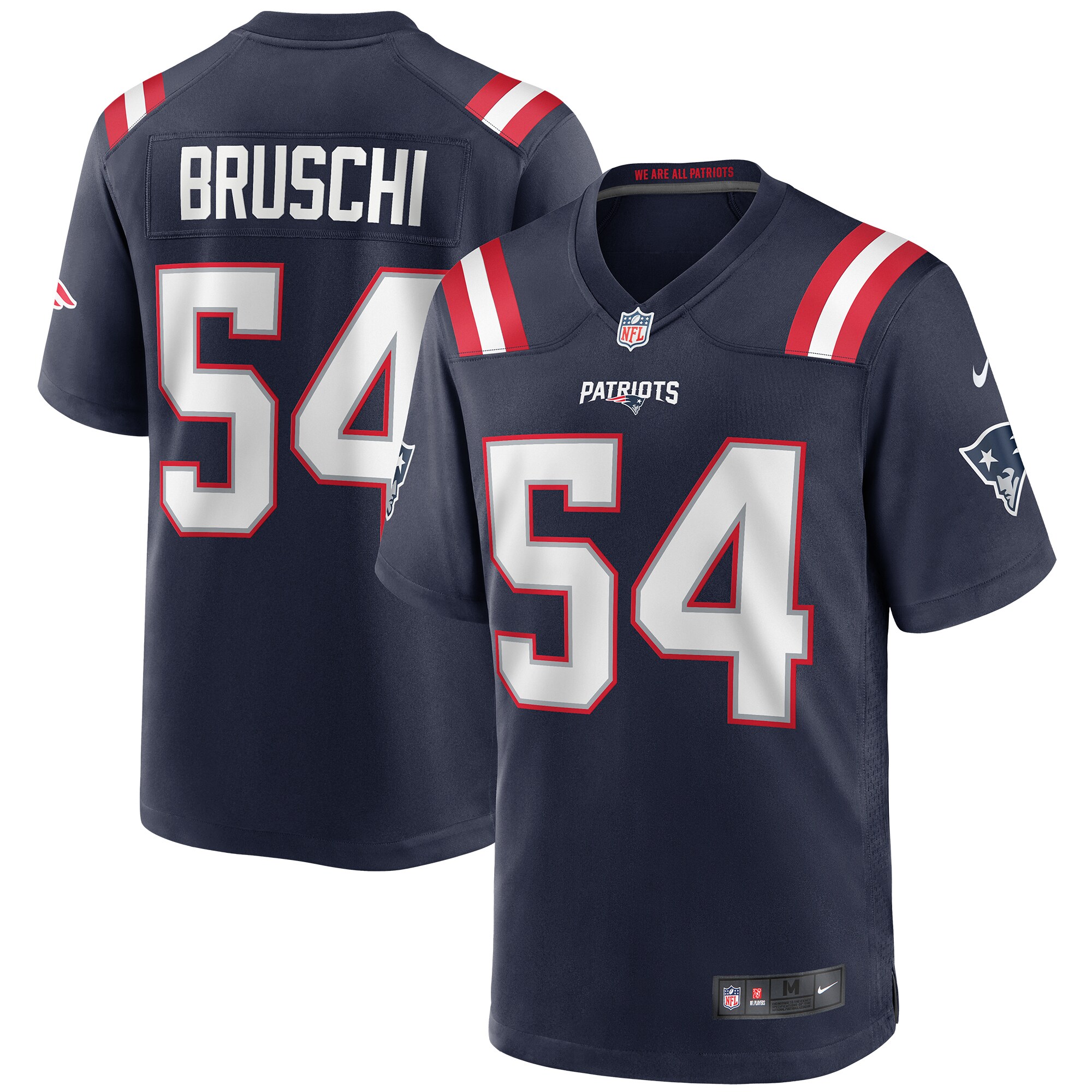 Men's New England Patriots Tedy Bruschi Nike Navy Game Retired Player Jersey