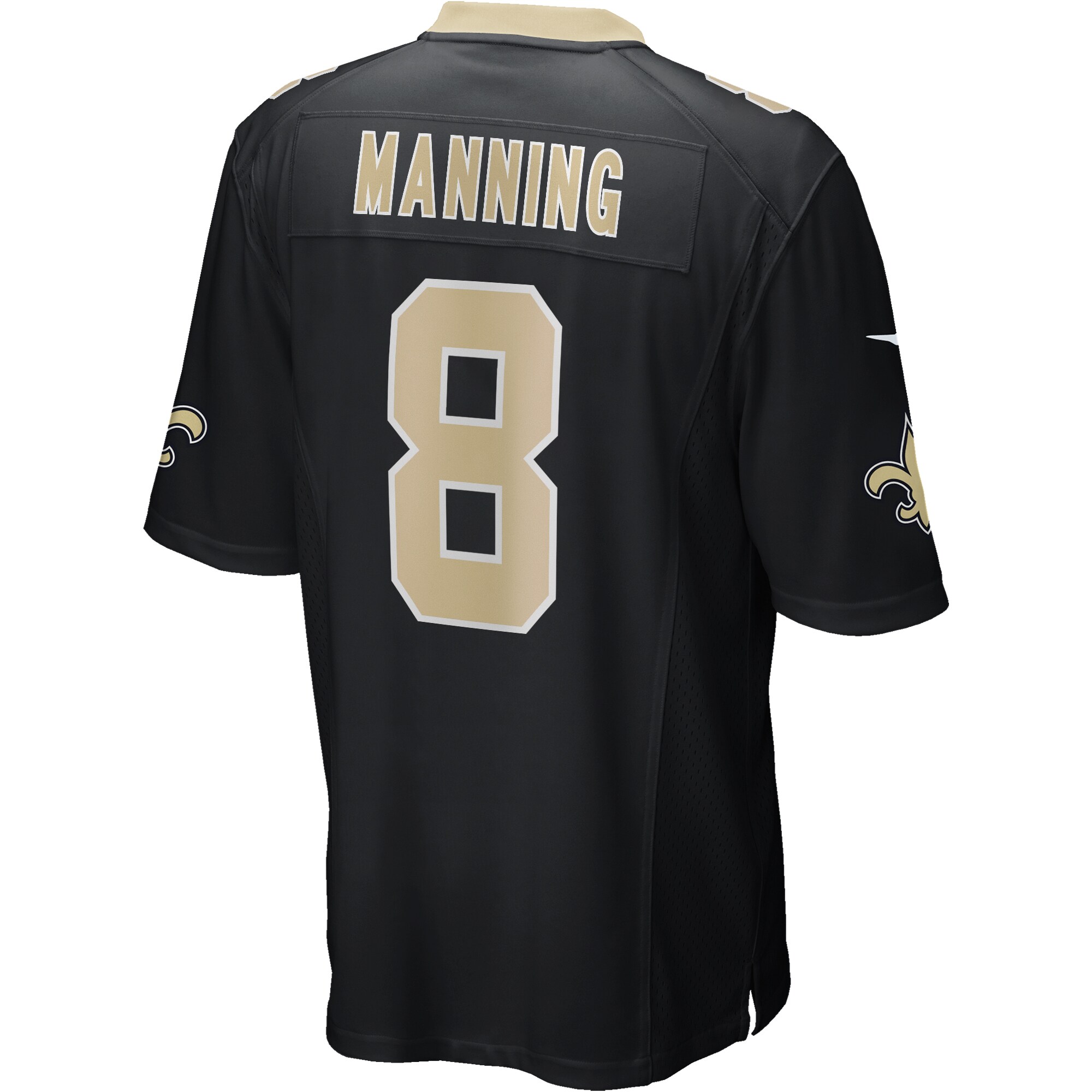 Men's New Orleans Saints Archie Manning Nike Black Game Retired Player Jersey