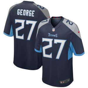 Men's Tennessee Titans Eddie George Nike Navy Game Retired Player Jersey
