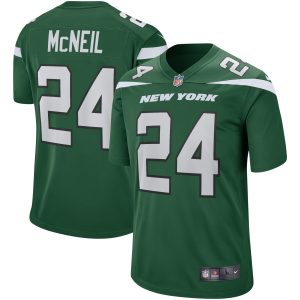 Men's New York Jets Freeman McNeil Nike Gotham Green Game Retired Player Jersey