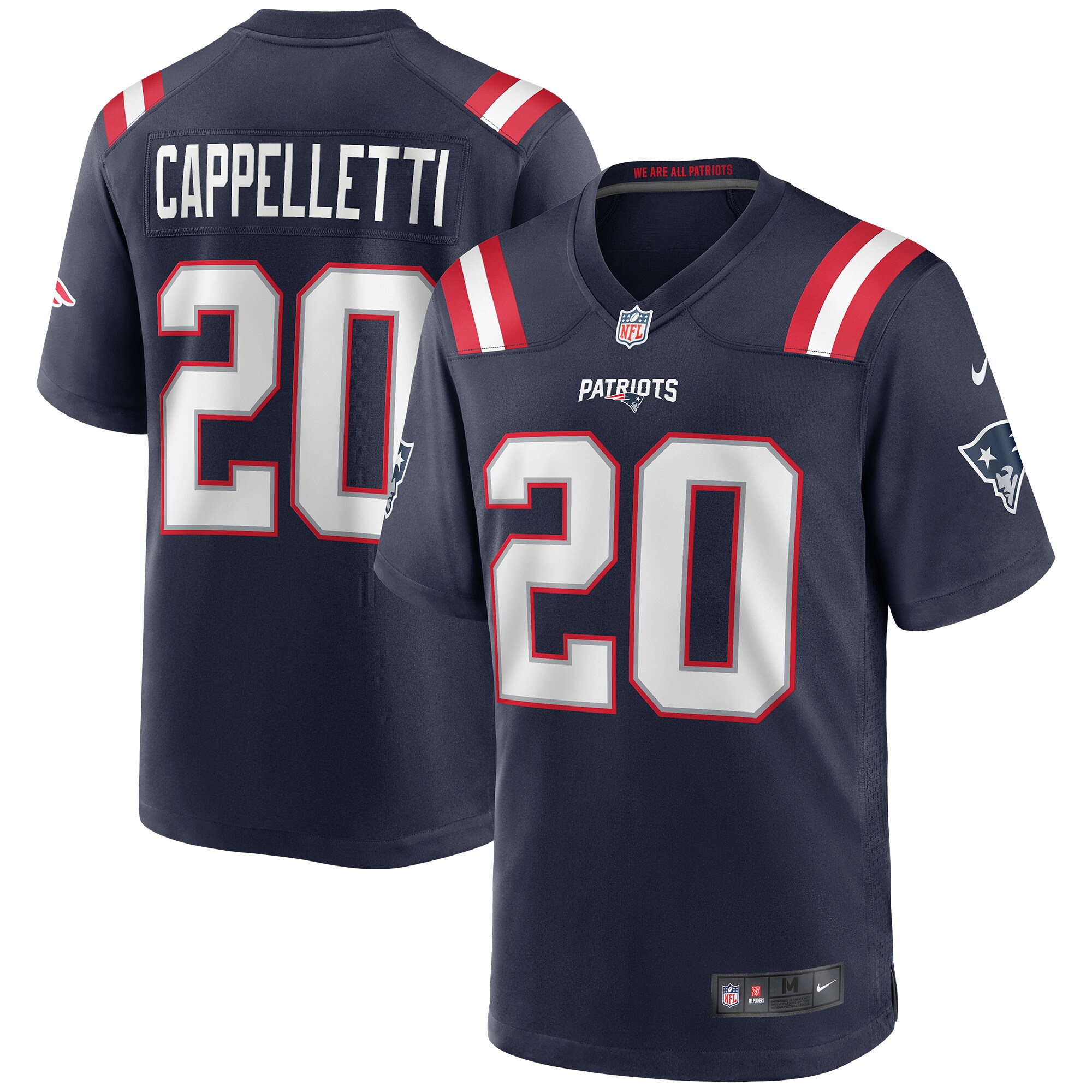 Men's New England Patriots Gino Cappelletti Nike Navy Game Retired Player Jersey
