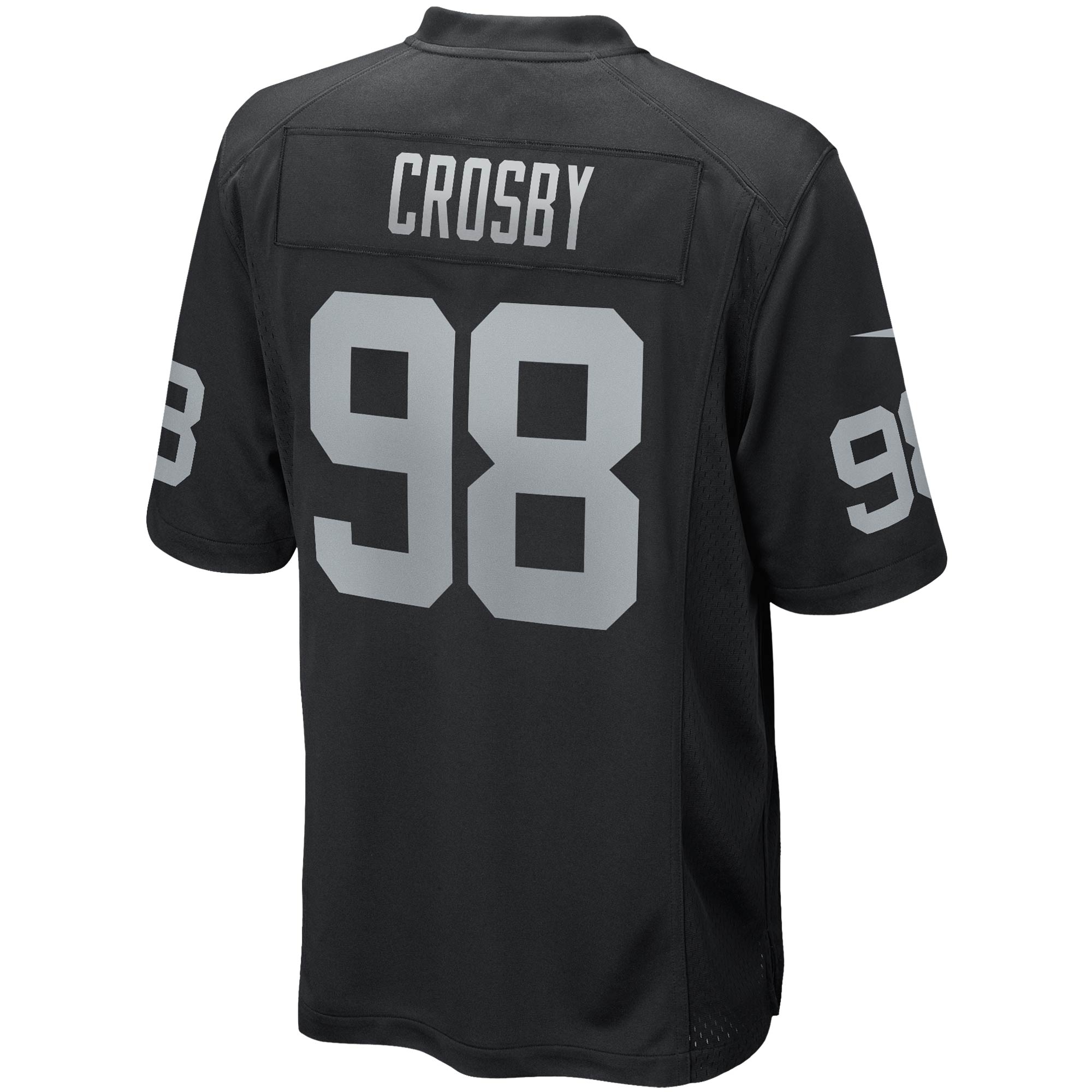 Men's Las Vegas Raiders Maxx Crosby Nike Black Game Player Jersey