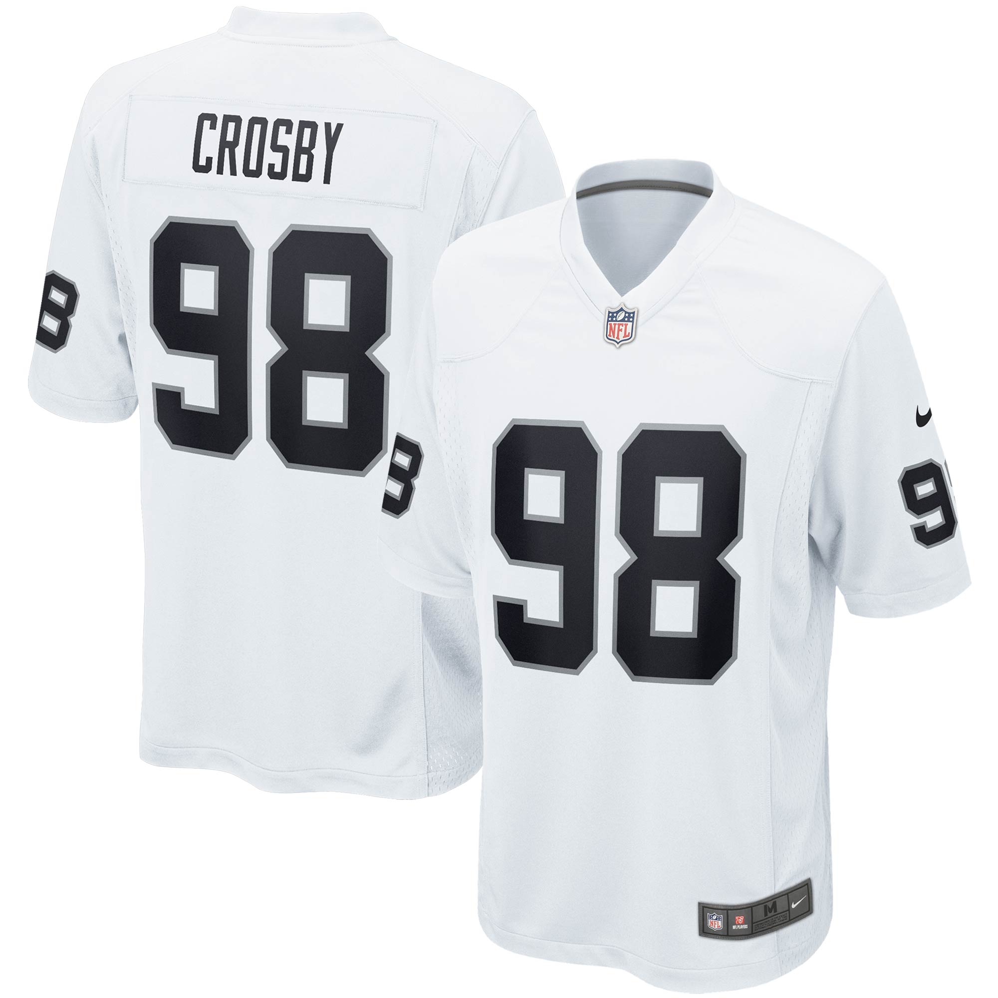 Men's Las Vegas Raiders Maxx Crosby Nike White Game Jersey