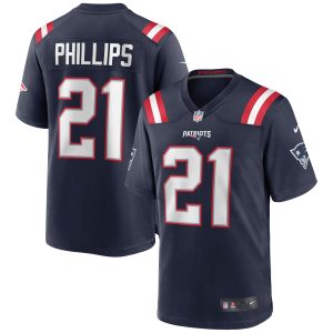 Men's New England Patriots Adrian Phillips Nike Navy Game Jersey