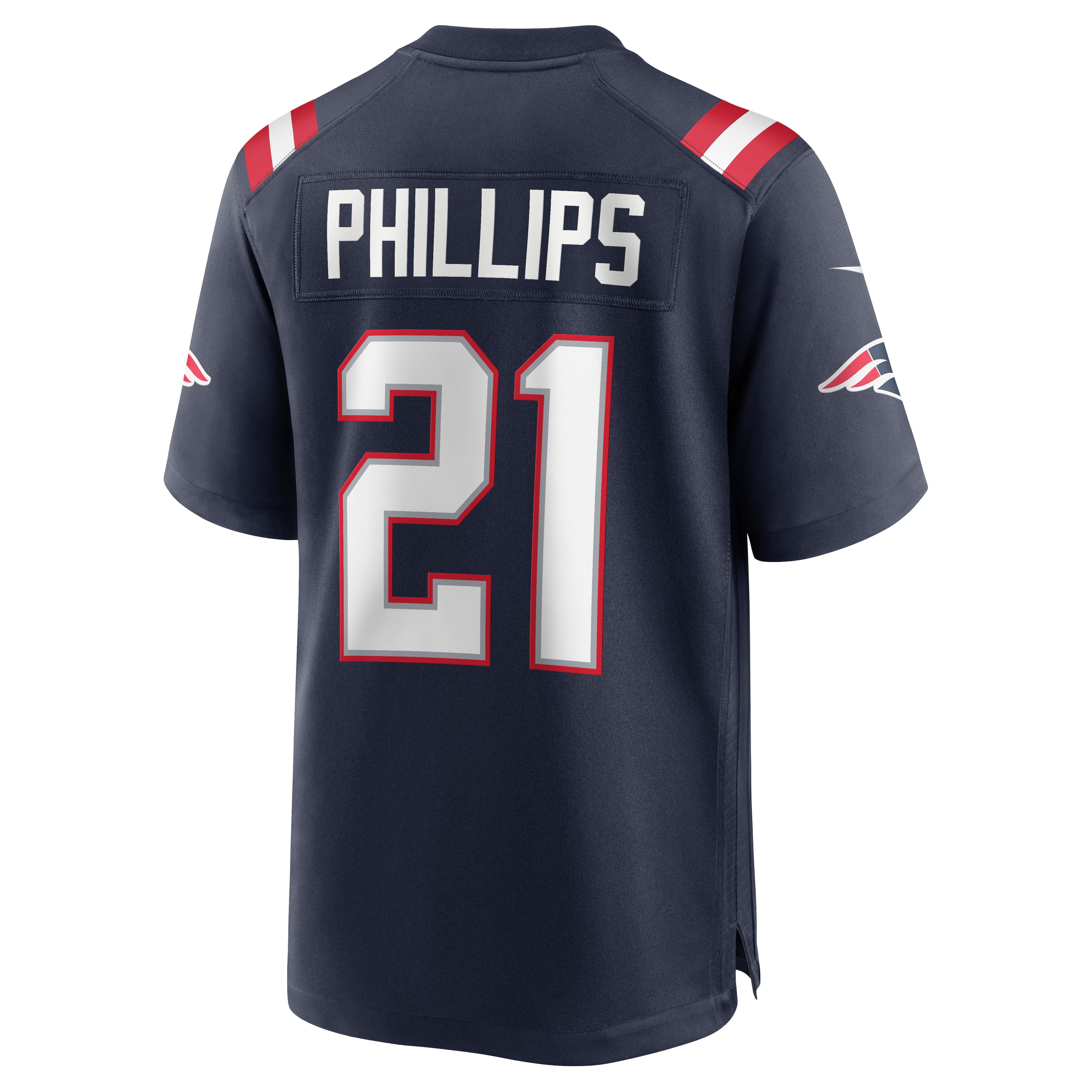 Men's New England Patriots Adrian Phillips Nike Navy Game Jersey