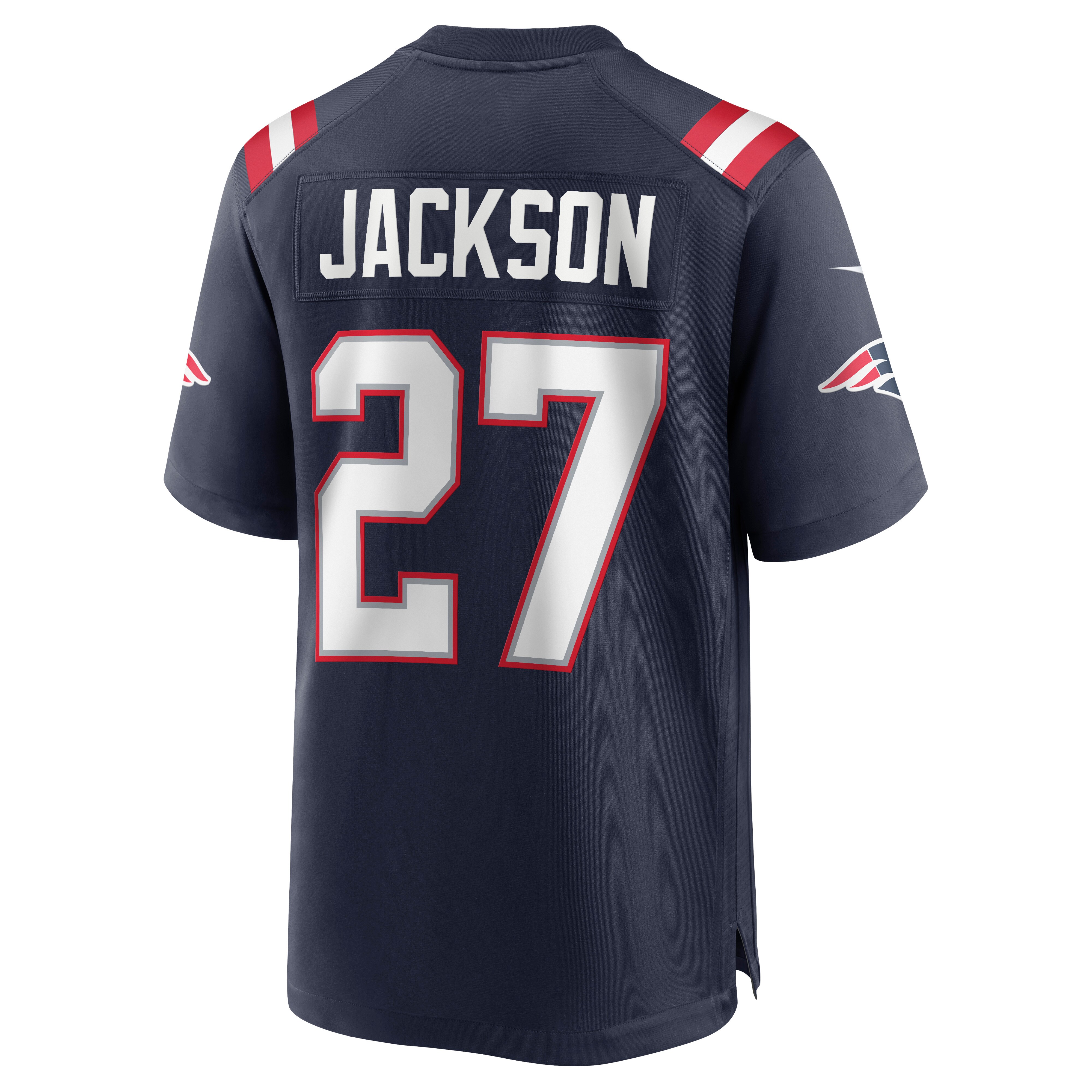 Men's New England Patriots J.C. Jackson Nike Navy Game Jersey