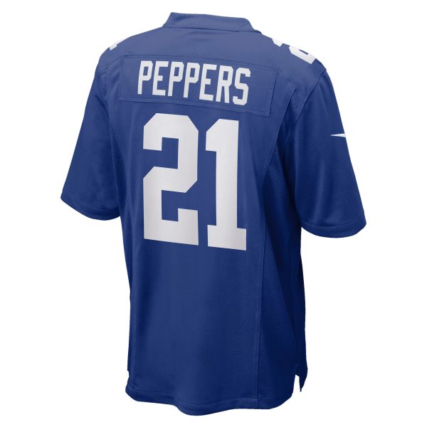 Men's New York Giants Jabrill Peppers Nike Royal Game Jersey