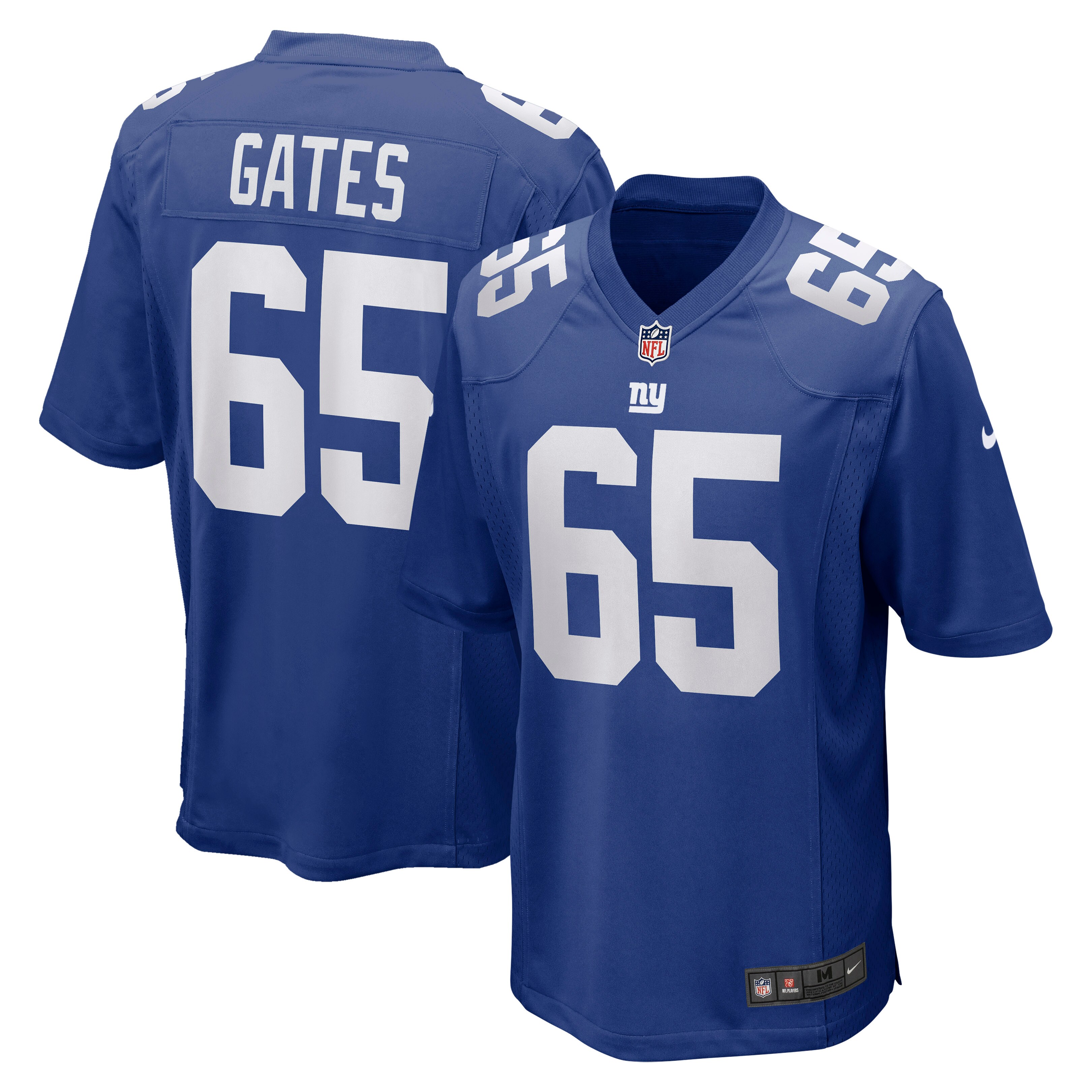 Men's New York Giants Nick Gates Nike Royal Game Jersey