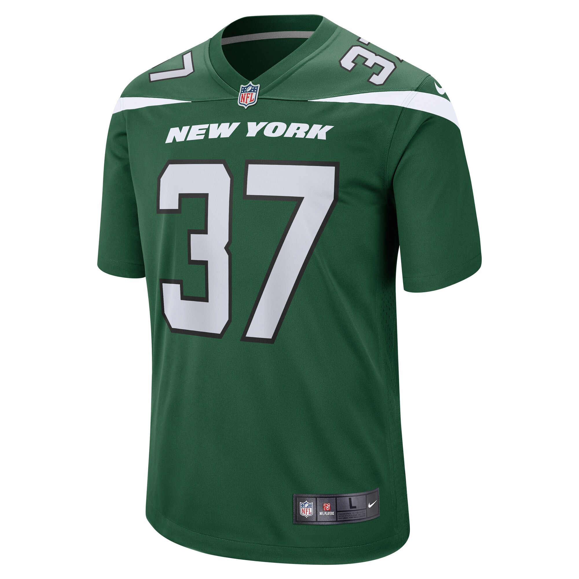 Men's New York Jets Bryce Hall Nike Gotham Green Game Jersey