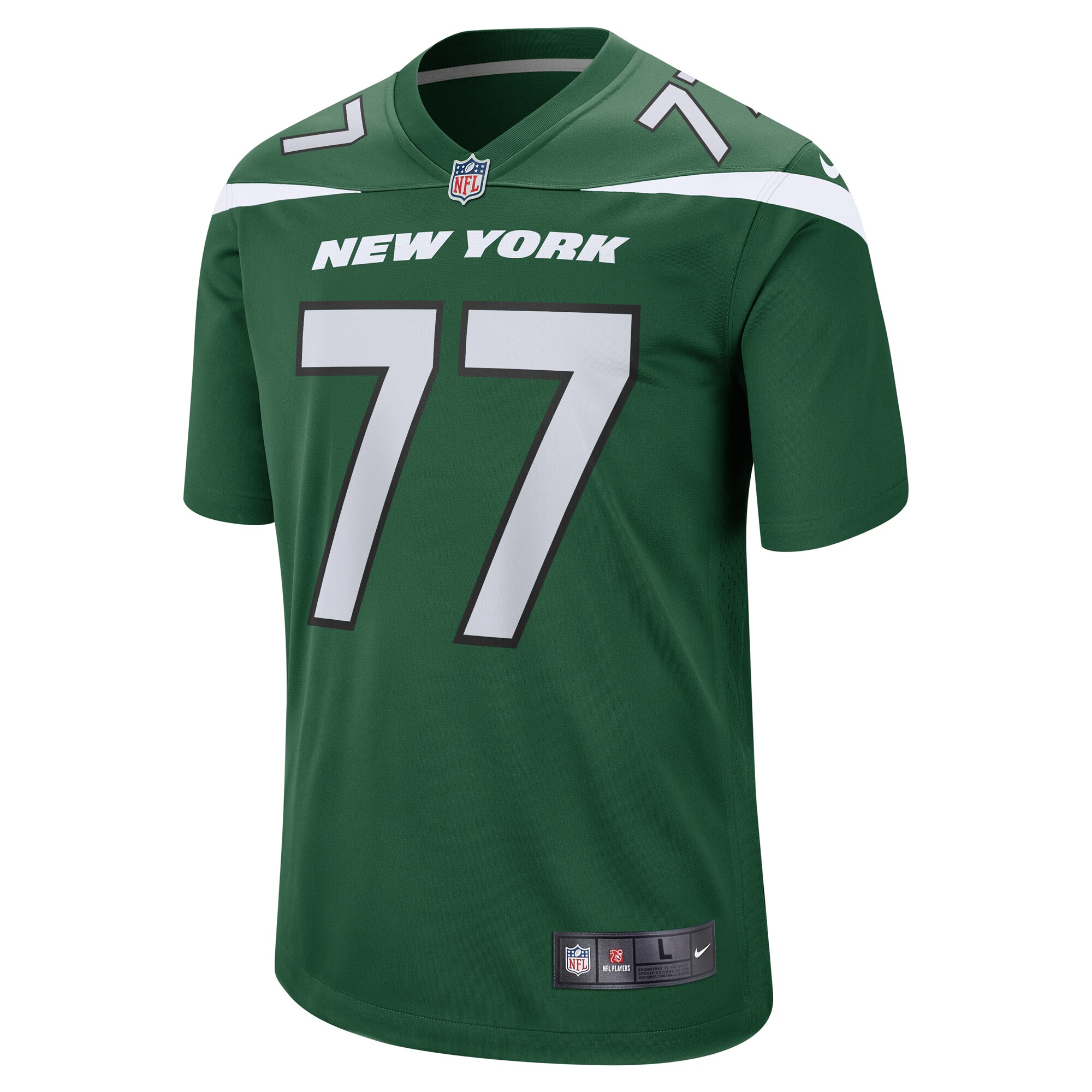 Men's New York Jets Mekhi Becton Nike Gotham Green Player Game Jersey