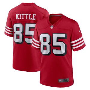 Men's San Francisco 49ers George Kittle Nike Scarlet Alternate Game Player Jersey