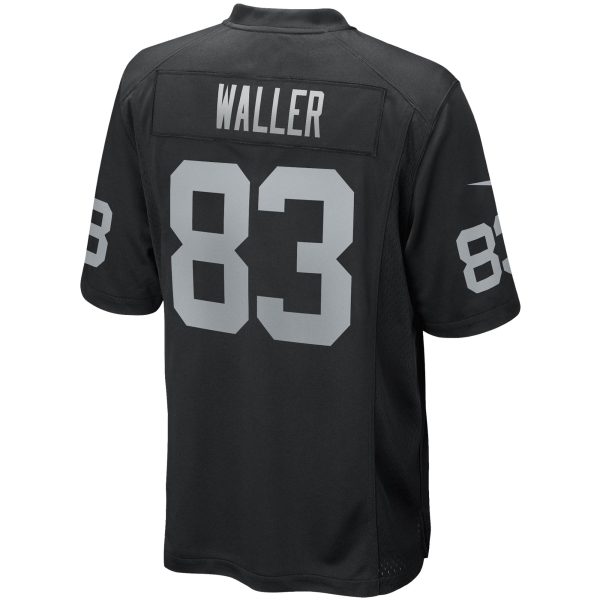 Men's Las Vegas Raiders Darren Waller Nike Black Game Player Jersey