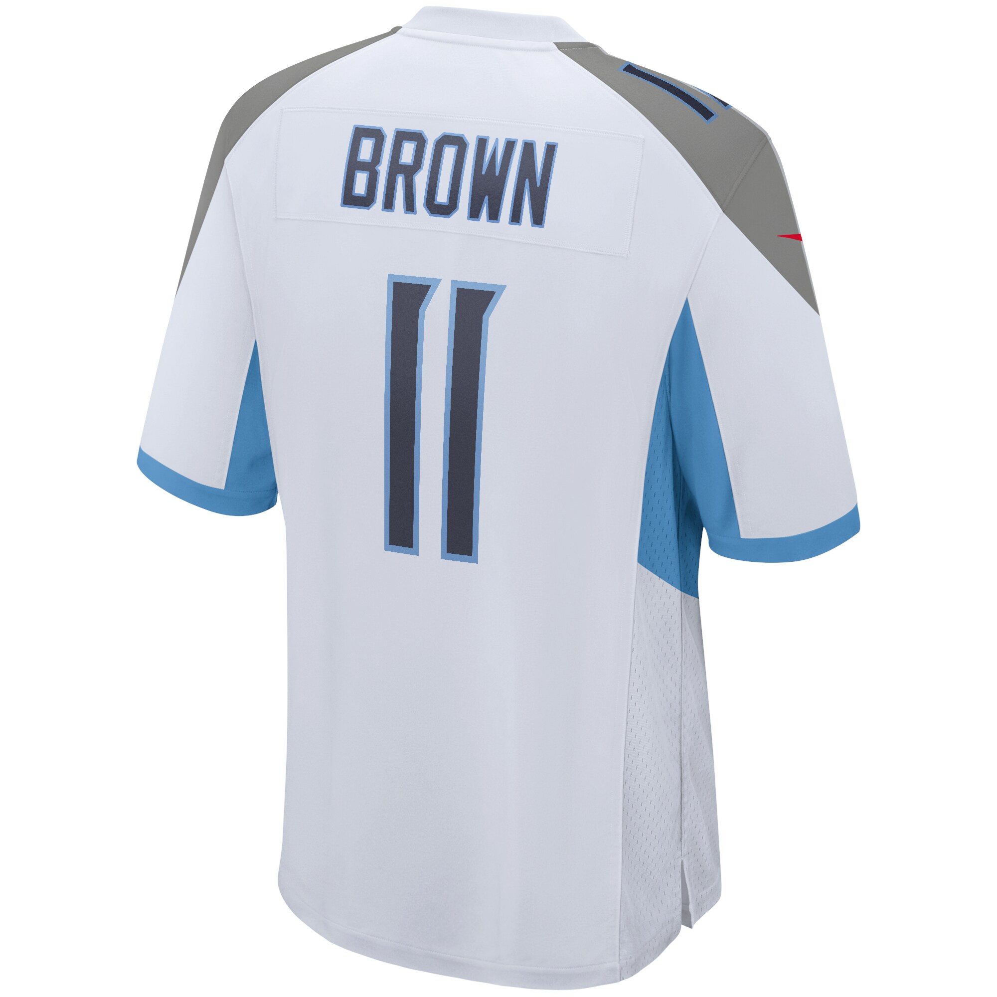 Men's Tennessee Titans AJ Brown Nike White Game Jersey