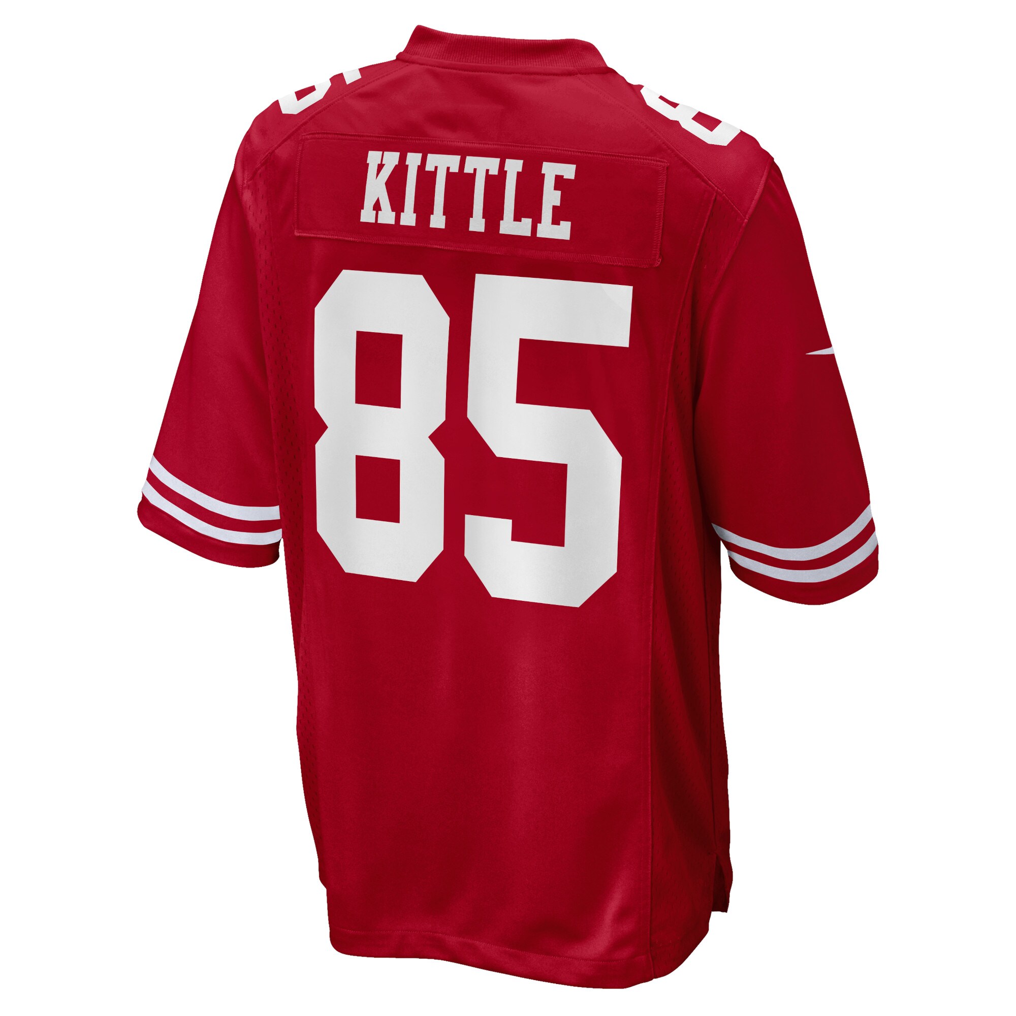 Men's San Francisco 49ers George Kittle Nike Scarlet 75th Anniversary Game Jersey