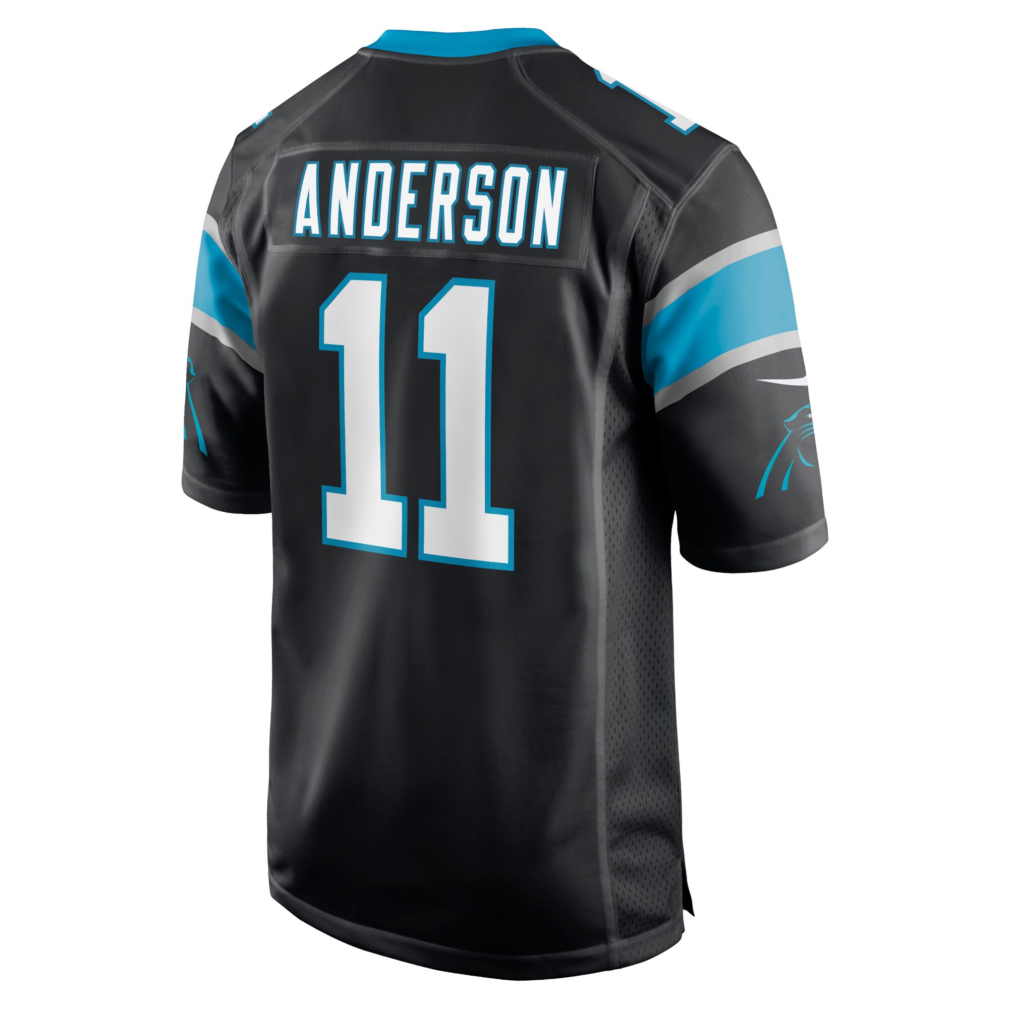 Men's Carolina Panthers Robby Anderson Nike Black Game Jersey