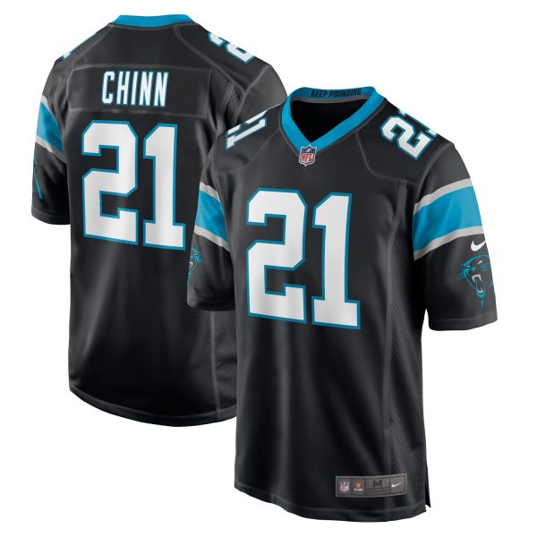Men's Carolina Panthers Jeremy Chinn Nike Black Game Player Jersey